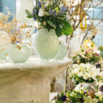 Blumenvase Blumenstrauss Pastelltöne