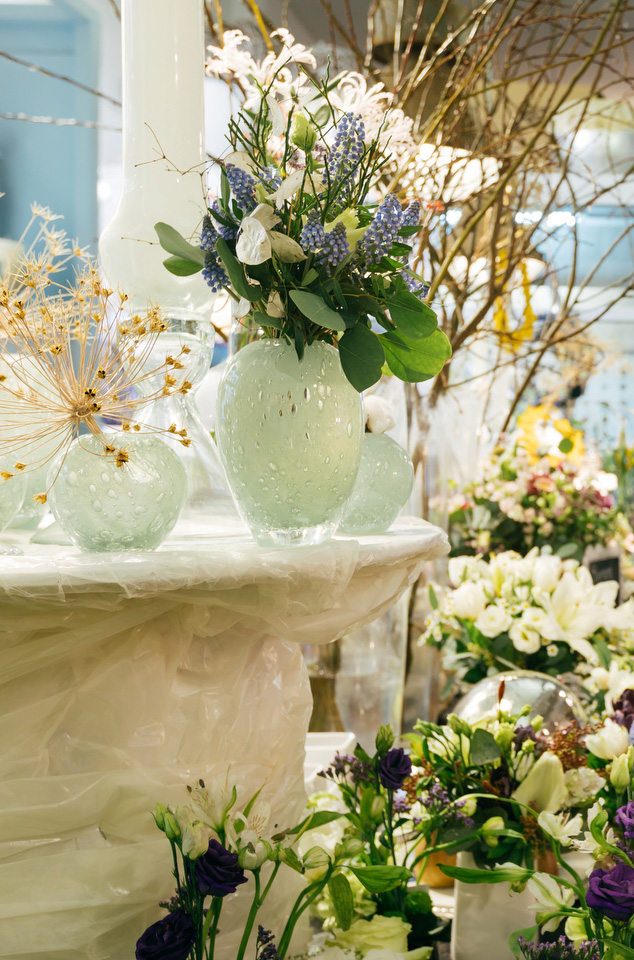 Blumenvase Blumenstrauss Pastelltöne