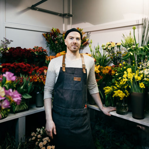 Blumenangebot Blumenverkäufer Gärtner