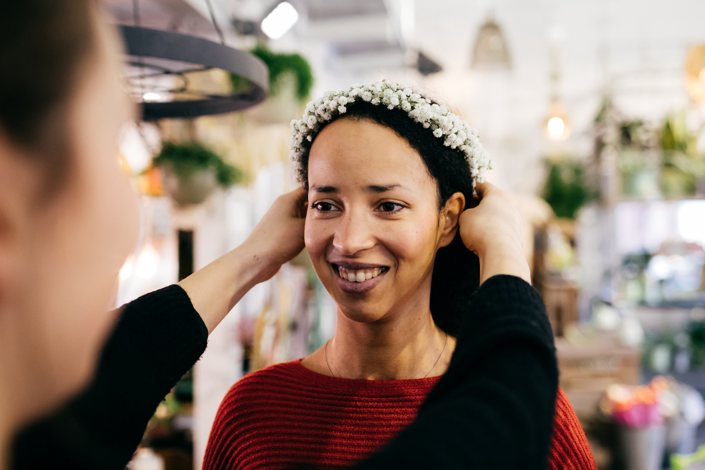 Blumenkranz junge Frau