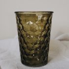 Teelichtglas-Vase grün