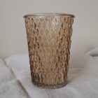 Teelichtglas, Vase,Rosa