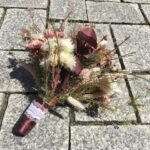 Zarter Brautstrauß aus Trockenblumen