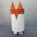 Handgefertigte Fuchsvase, herb etliche Blumenvase zur Dekoration