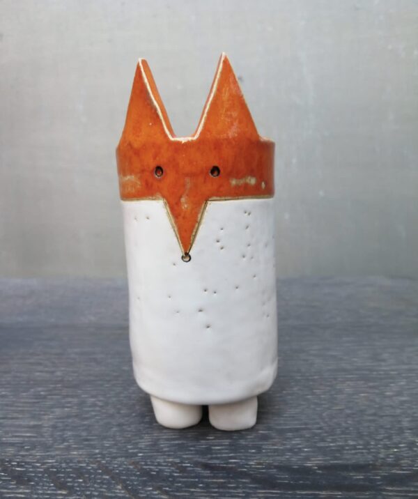Handgefertigte Fuchsvase, herb etliche Blumenvase zur Dekoration
