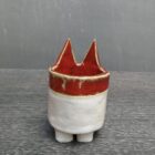 Handgefertigte Fuchsvase, herb etliche Blumenvase zur Dekoration