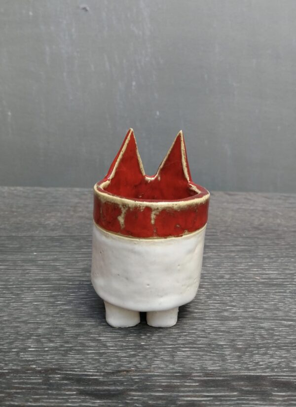 Handgefertigte Fuchsvase, herb etliche Blumenvase zur Dekoration